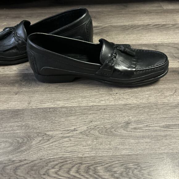 Men’s Bass Loafers With Accent Black Edgewater Size 12 With Box